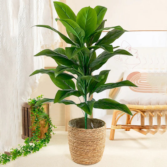 68cm-85cm Large Artificial Plants Fake Tropical Plants Branch Real Touch Tree Leaves Plastic Plants for Home Garden Decoration